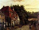 Figures in a Dutch Street by Willem Koekkoek